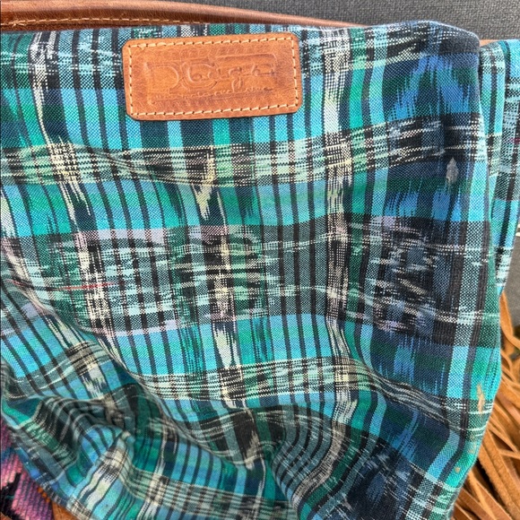 Nena & Co. Multicolor Fringe Tote Bag - Picture 3 of 4